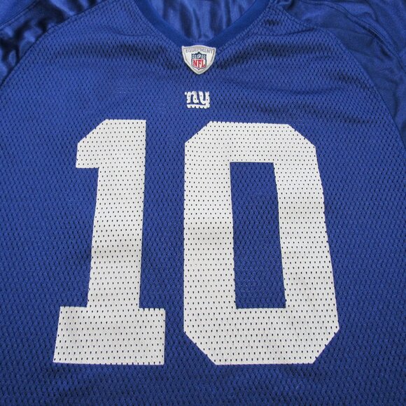 Vintage Reebok on Field Womens NFL NY Eli Manning #10 XL Blue w/ White Jersey - Picture 4 of 16